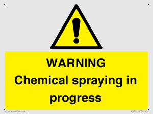 WARNING Chemical spraying in progress